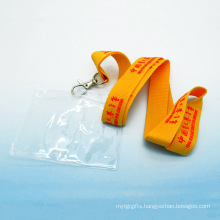 Custom polyester lanyard plastic id card working card badge holder